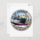 Op een vliegtuig kan niemand je horen schreeuwen briefkaart (Voorkant / Achterkant)