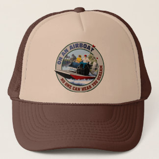 Op een vliegtuig kan niemand je horen schreeuwen trucker pet