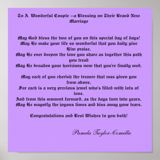 Op een wonderlijk paar poster (Voorkant)