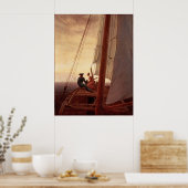 Op een zeilschip poster (Keuken)