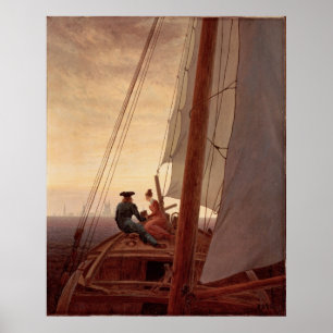 Op een zeilschip poster