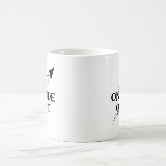 Op een zijdelings quest Funny Mug Koffiemok (Center)