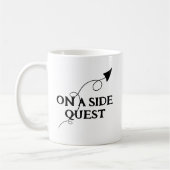Op een zijdelings quest Funny Mug Koffiemok (Links)