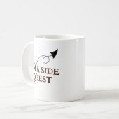 Op een zijdelings quest Funny Mug Koffiemok (Voorkant links)