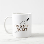 Op een zijdelings quest Funny Mug Koffiemok (Links)