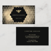 Op een zwarte achtergrond visitekaartje (Voorkant / Achterkant)