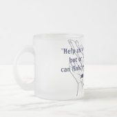 Op eigen kracht matglas koffiemok (Links)