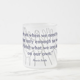 Op eigen kracht matglas koffiemok