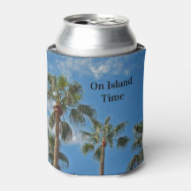 Op eilandtijd Palmboom Foto Eilandparadijs