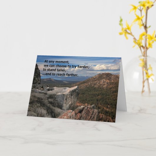 Op elk moment... Motivatie Kaart (Gele Bloem)