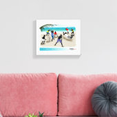 op elk strand in het Caribisch gebied Canvas Afdruk (Insitu (Woonkamer))