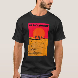 Op elk zondag Classic Motorcycle Movie Poster T-shirt