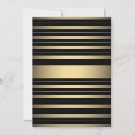 Op elke dag zwarte gouden en witte feestdag kaart (Achterkant)