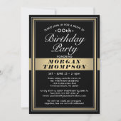 Op elke dag zwarte gouden en witte feestdag kaart (Voorkant)