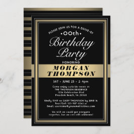 Op elke dag zwarte gouden en witte feestdag kaart