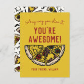 Op elke manier waarop u het Briefkaart met Pizza-g (Voorkant / Achterkant)