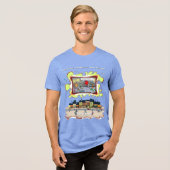 Op elke woord lettend | Absurd situationeel Tri-Blend Shirt (Voorkant volledig)