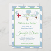 Op en af! baby shower Uitnodiging (Voorkant)