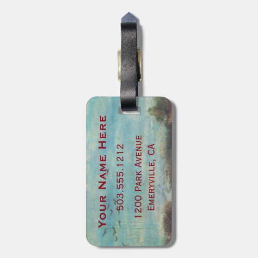 Op en af bagagelabel (Achterkant verticaal)