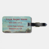 Op en af bagagelabel (Achterkant horizontaal)