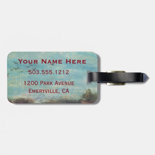 Op en af bagagelabel (Achterkant horizontaal)