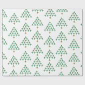 Op en af kerstboom cadeaupapier (Vlak)