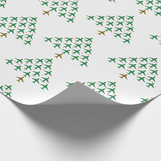 Op en af kerstboom cadeaupapier (Hoek)