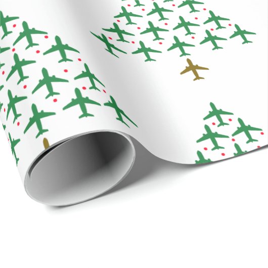 Op en af kerstboom cadeaupapier (Rol Hoek)