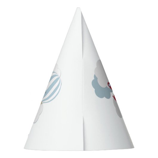 Op en af! Pet van de Birthday-vliegpartij Feesthoedjes (Achterkant)