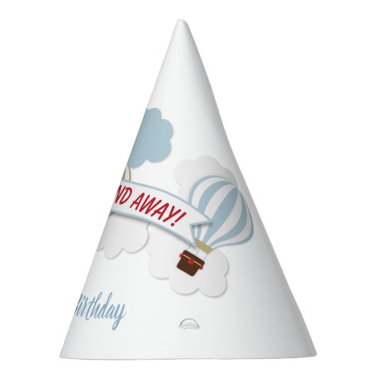 Op en af! Pet van de Birthday-vliegpartij Feesthoedjes (Rechts)