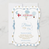 Op en af! Vliegtuigdaguitnodiging Kaart (Voorkant)