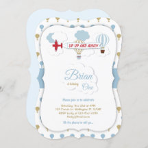 Op en af! Vliegtuigdaguitnodiging