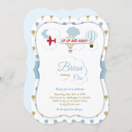 Op en af! Vliegtuigdaguitnodiging Kaart