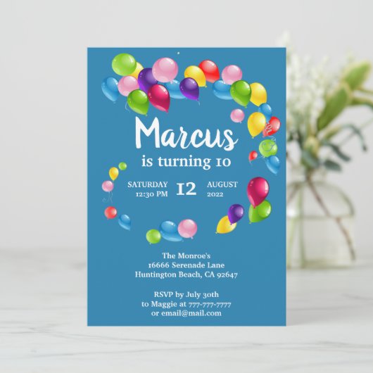 Op- en afpersingsconferentie van Birthday Kaart (Staand voorkant)