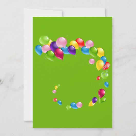 Op- en afpersingsconferentie van Birthday Kaart (Achterkant)