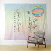 Op- en afslag van Hot Air ballonvaarding op verjaa Wandkleed (In Situ (horizontaal))