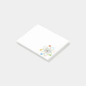 OP EN ATOM Grappige Wetenschapsquote Post-it® Notes (Schuin)