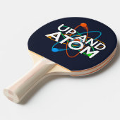 OP EN ATOM Leuke Wetenschap Tafeltennisbatje (Voorkant Gekanteld)