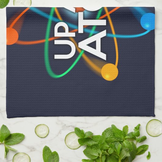 OP EN ATOM Wetenschap Theedoek (Gevouwen)