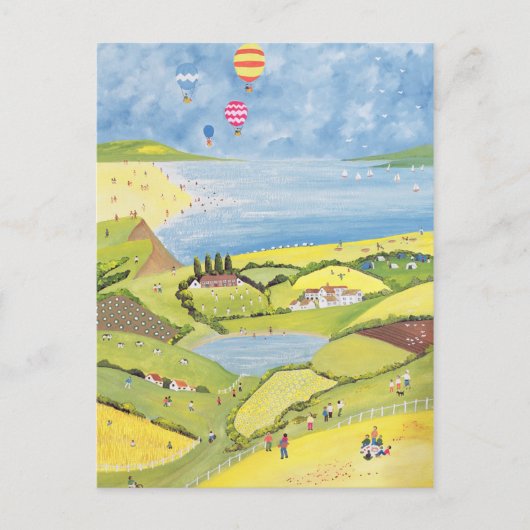 Op en uit briefkaart (Voorkant)