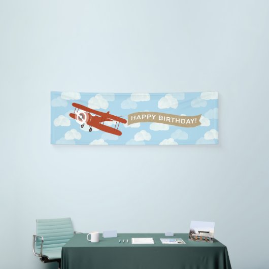 Op en Uit Gelukkige Verjaardag Spandoek (Beurs)