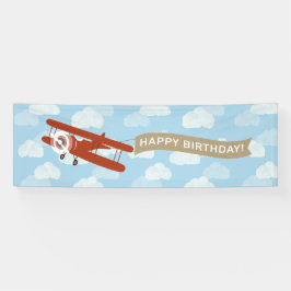 Op en Uit Gelukkige Verjaardag Spandoek