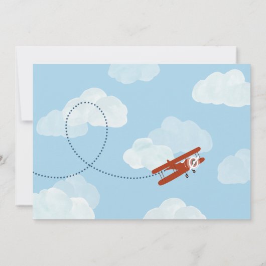 Op en Uit Verjaardag Uitnodiging (Achterkant)