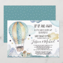 Op- en uitweg warmluchtballon | Baby shower per po