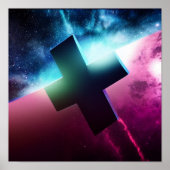 Op en weg kruis in het Poster Ruimte (Voorkant)