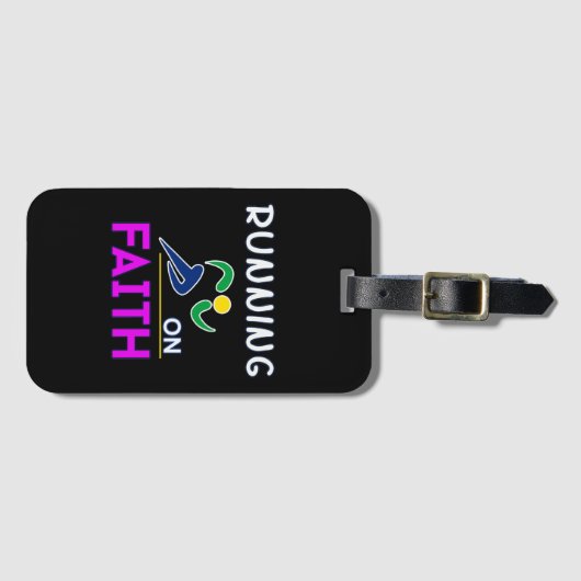 Op Faith Christelijk Runner Bagagelabel (Voorkant (horizontaal))