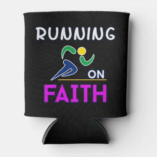 Op Faith Christelijk Runner Blikjeskoeler (Voorkant)