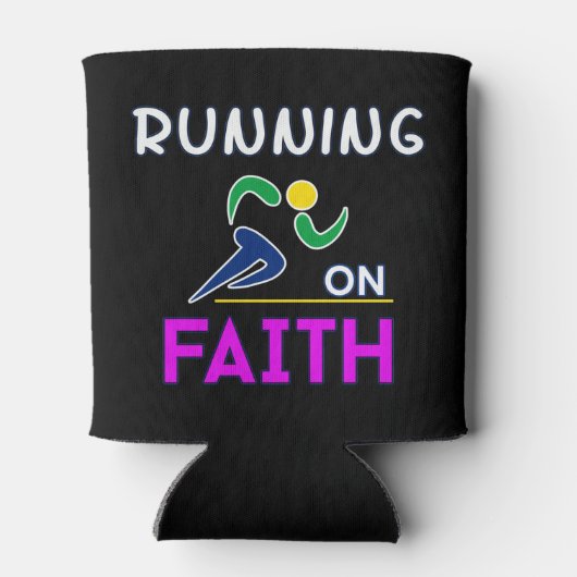 Op Faith Christelijk Runner Blikjeskoeler (Achterkant)