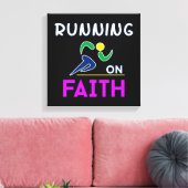 Op Faith Christelijk Runner Canvas Afdruk (Insitu (Woonkamer))