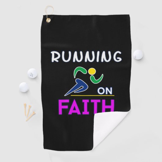 Op Faith Christelijk Runner Golfhanddoek (Insitu)